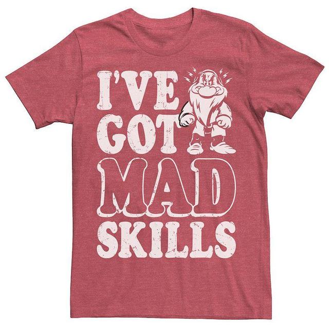 Disney Mens Snow White and the Seven Dwarfs Grumpys Got Mad Skills, Short Sleeve T-Shirt Product Image