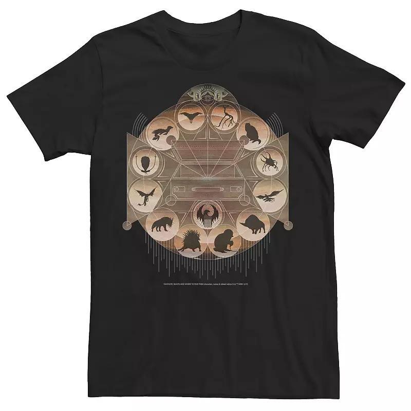 Mens Harry Potter Fantastic Beasts Circle Of Beats Emblem Graphic Tee Product Image