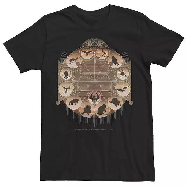 Mens Harry Potter Fantastic Beasts Circle Of Beats Emblem Graphic Tee Product Image