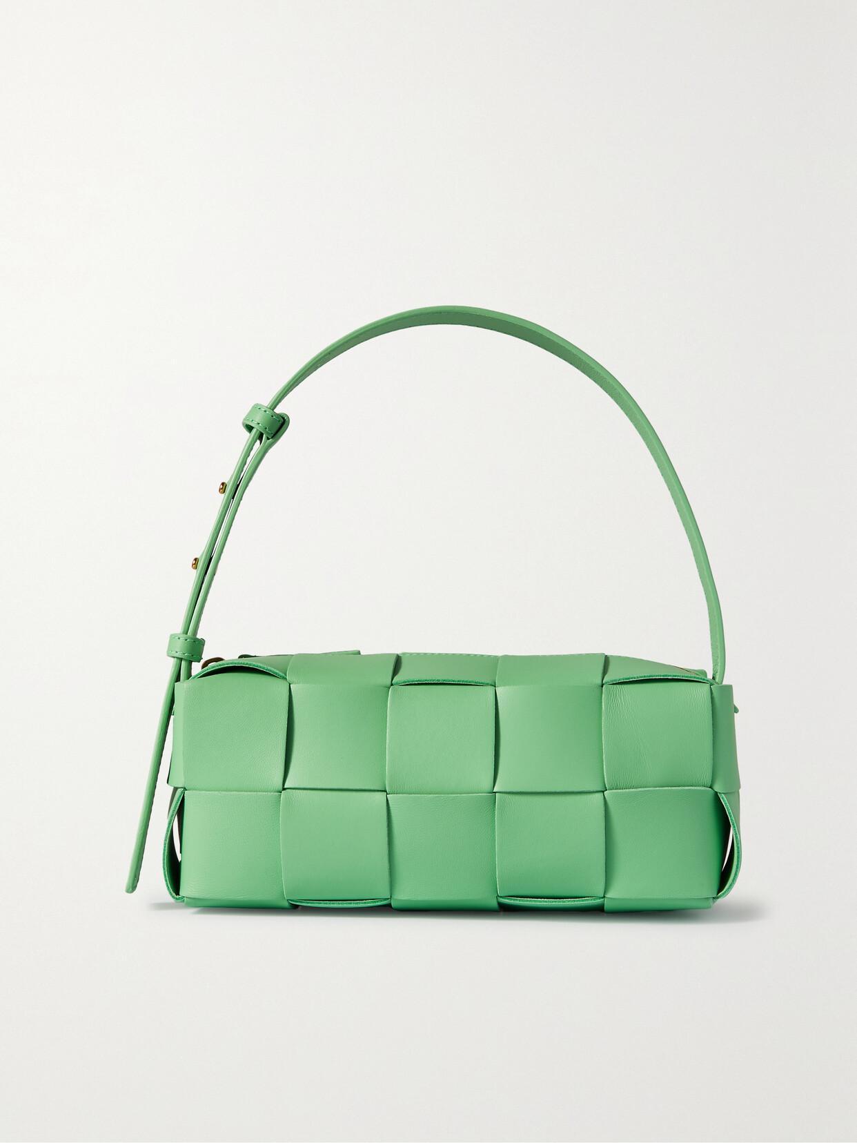 BOTTEGA VENETA Small Brick Cassette Shoulder Bag In Green Product Image