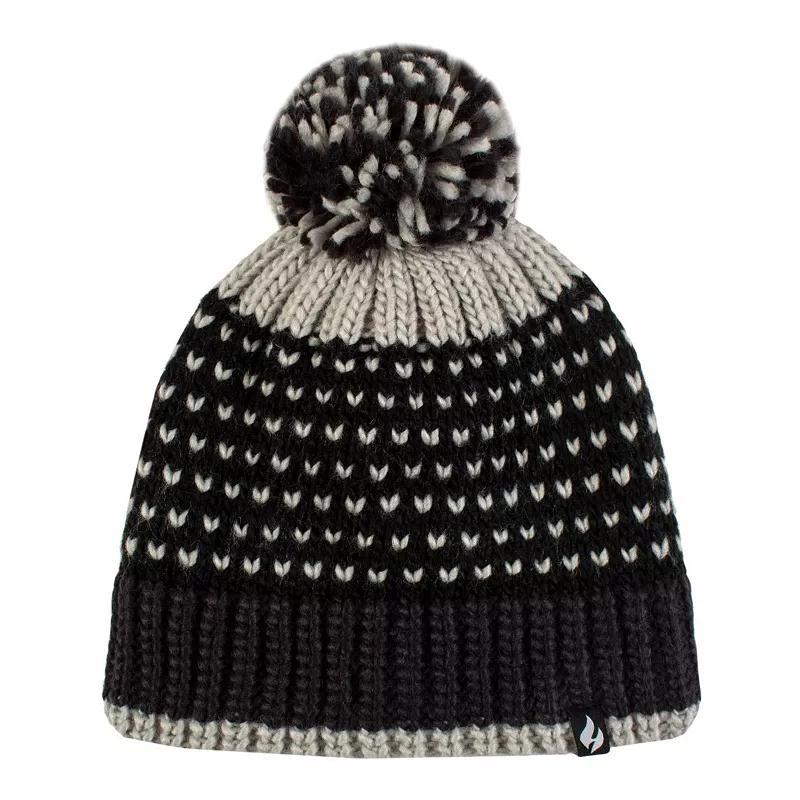 Womens Heat Holders Heatweaver Patterned Pom Pom Hat Product Image