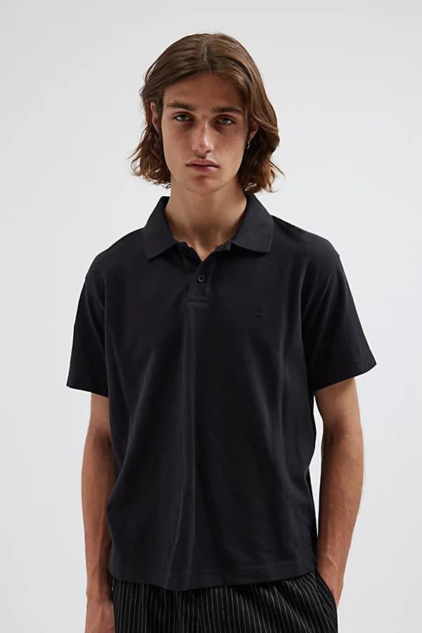 Standard Cloth Lightweight Pique Short Sleeve Polo Tee Mens at Urban Outfitters Product Image