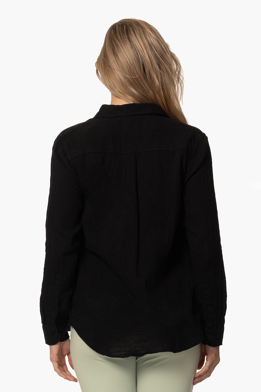 Timeless Button Down - Black Female Product Image