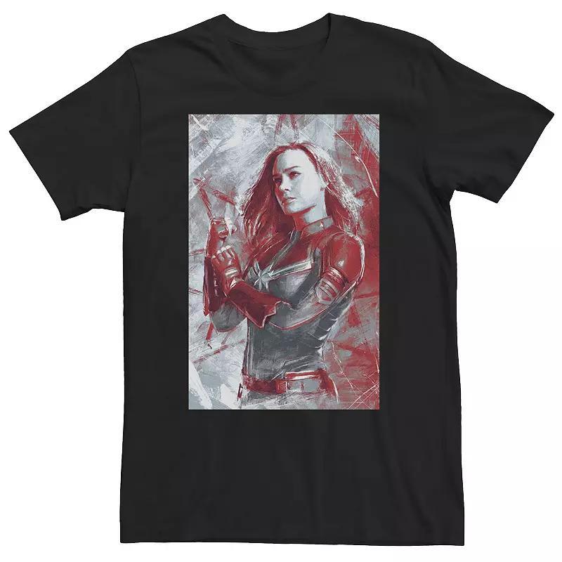 Big & Tall Marvel Avengers Endgame Captain Marvel Painting Tee, Mens Product Image