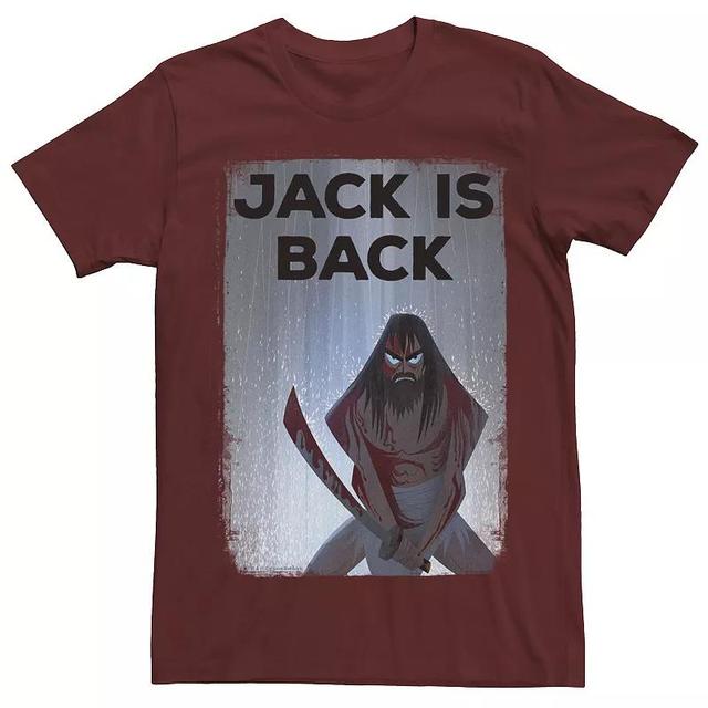 Mens Cartoon Network Samurai Jack Jack Is Back Rainwater Tee Red Product Image