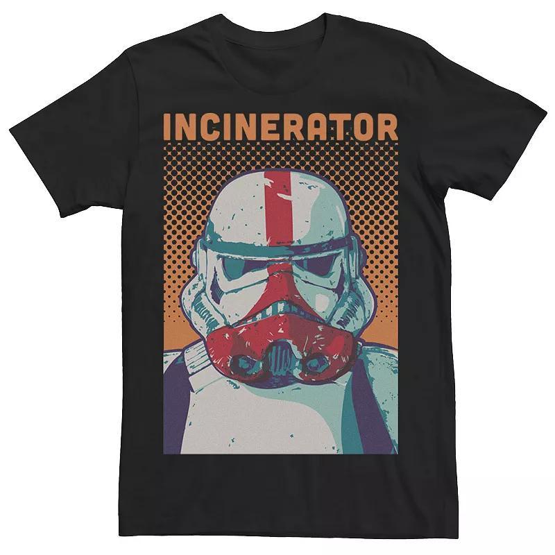 Mens Star Wars The Mandalorian Incinerator Trooper Comic Portrait Tee Product Image