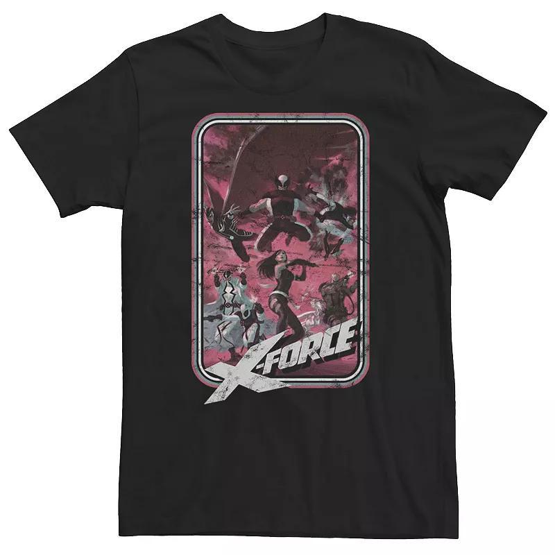 Big & Tall Marvel X-Force Group Shot Action Pose Poster Tee, Mens Product Image