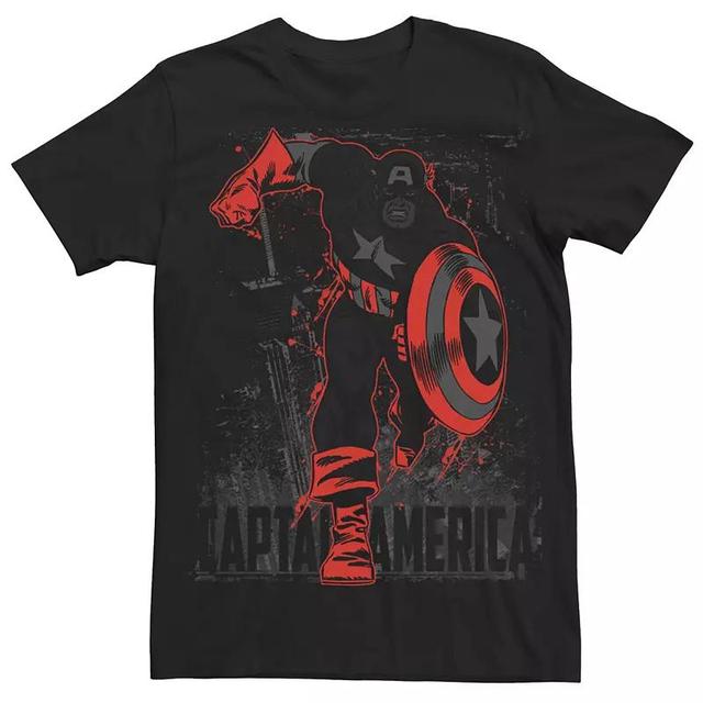 Mens Captain America Runner Tee Product Image