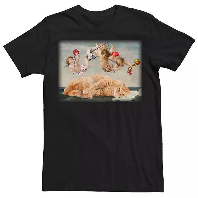 Mens Cat Vintage Style Painting Tee Product Image