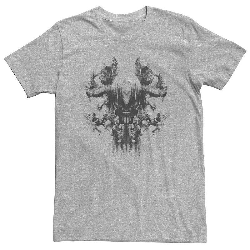 Big & Tall Marvel Avengers Endgame Character Smoke Skull Tee, Mens Athletic Grey Product Image