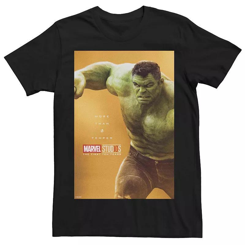 Mens Teen Marvel Studios Hulk More Than A Temper Poster Tee Product Image