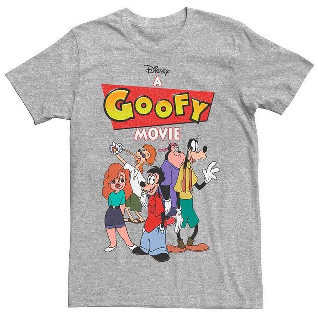 Big & Tall Disney A Goofy Movie Group Shot Logo Tee, Mens Athletic Grey Product Image