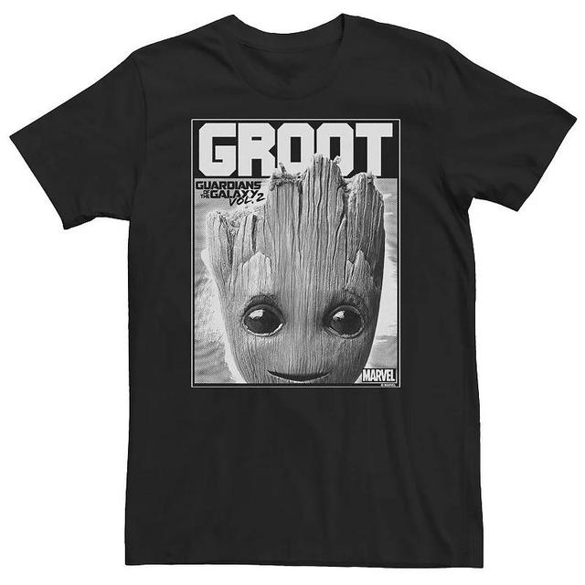 Big & Tall Marvel Guardians of the Galaxy Vol. 2 Baby Groot Close-Up Tee, Mens Product Image