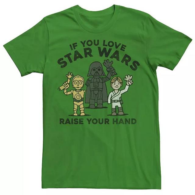 Mens Star Wars Raise Your Hand Doodle Sketch Tee Product Image