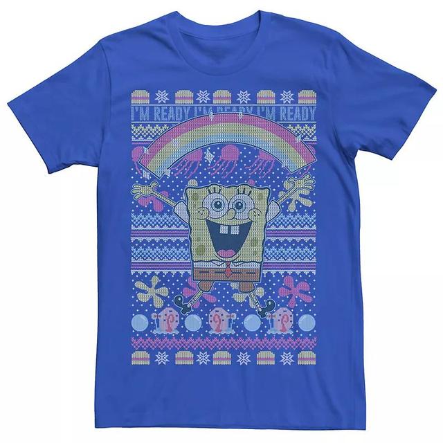 Mens Spongebob Squarepants Ugly Christmas Sweater Tee Product Image