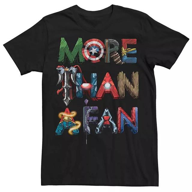 Mens Marvel More Than A Fan Letter Avenger Fill Tee Product Image