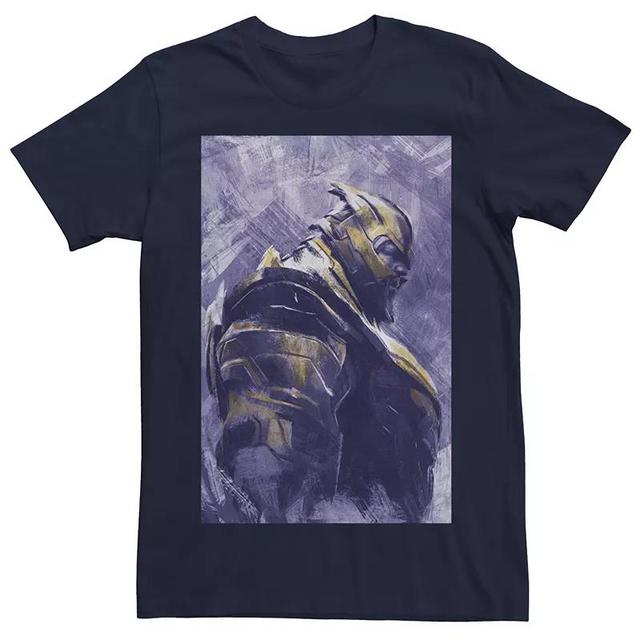 Mens Avengers Thanos Painted Tee Blue Product Image