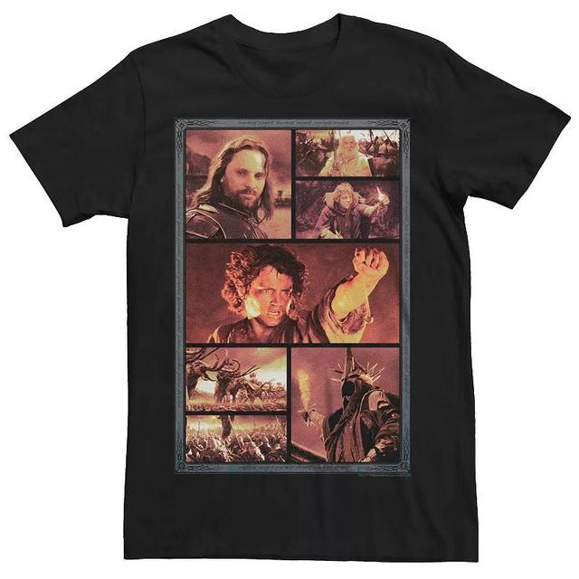 Big & Tall The Lord Of The Rings Good And Evil Scenes Collage Graphic Tee, Mens Product Image