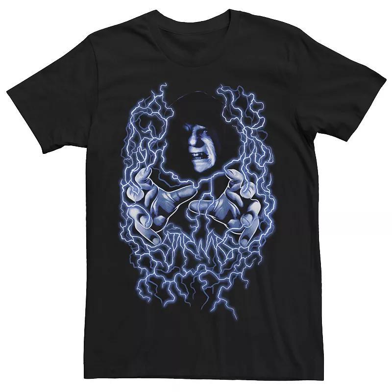 Big & Tall Star Wars Emperor Palpatine Electricity Shock Portrait Tee, Mens Product Image