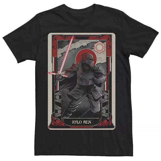 Mens Star Wars Kylo Ren Playing Card Poster Tee Product Image