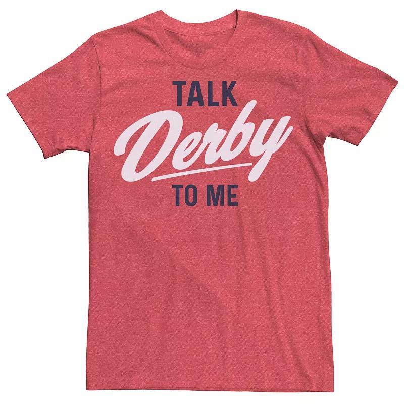 Mens Talk Derby To Me Tee Red Grey Product Image