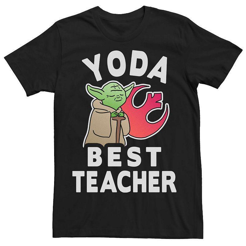 Mens Star Wars Yoda Best Teacher Portrait Tee Product Image