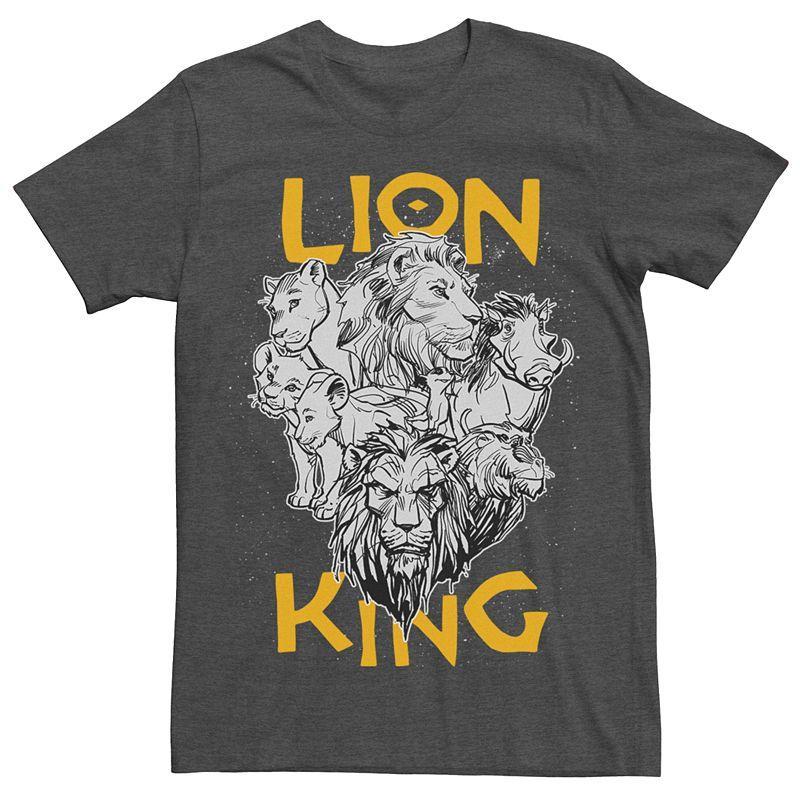 Disney Mens The Lion King Live Action Stacked Group Shot Portrait Short Sleeve T-Shirt Product Image