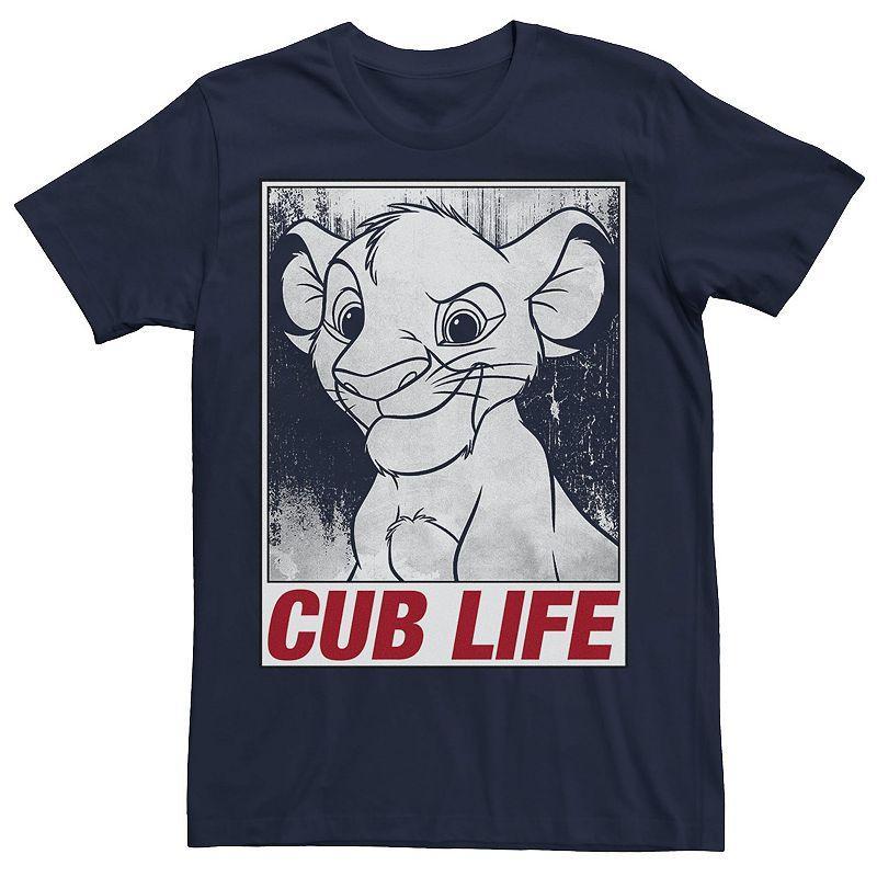 Disneys The Lion King Simba Mens Cub Life Tee Blue Product Image