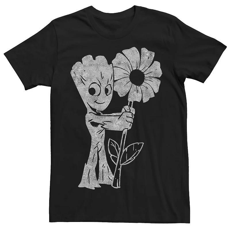 Mens Marvel Guardian Of The Galaxy Young Groot Daisy Flower Tee Product Image