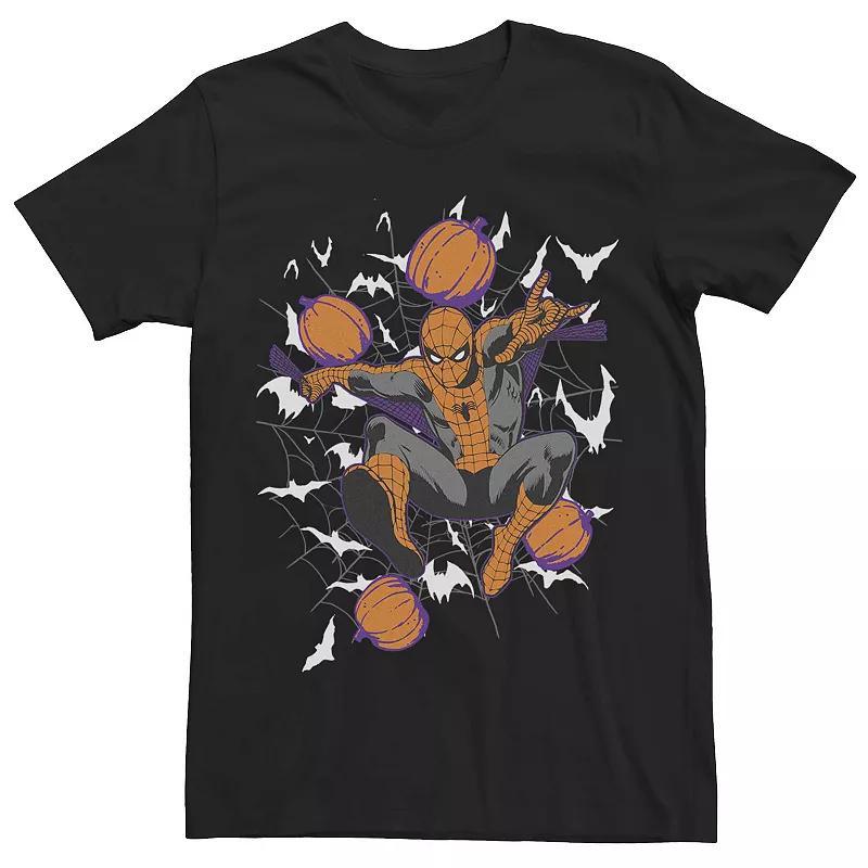 Mens Marvel Spider-Man Halloween Collage Tee Product Image