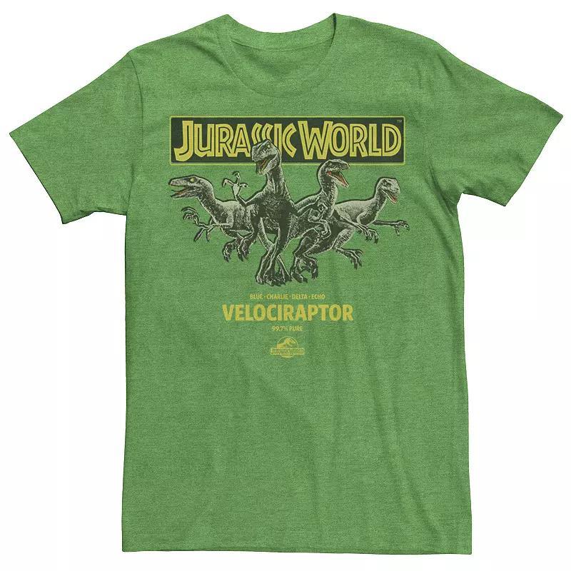 Mens Jurassic Park Isla Nublar Badge Retro Tee Royal Grey Product Image