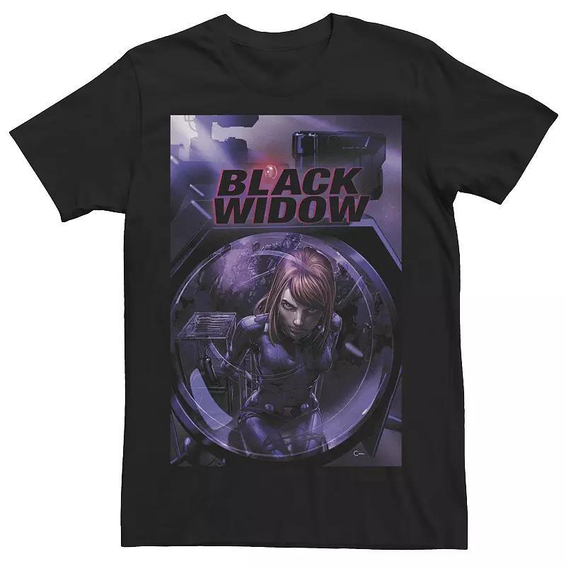 Mens Marvel Widow No Restraints Play Comic Book Cover Tee Product Image