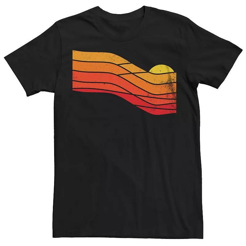 Mens 70s Retro Sunset Graphic Tee Product Image