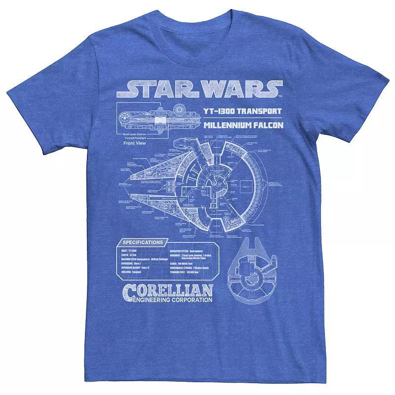 Mens Gonzales Panama Text Overlay Tee Med Blue Product Image