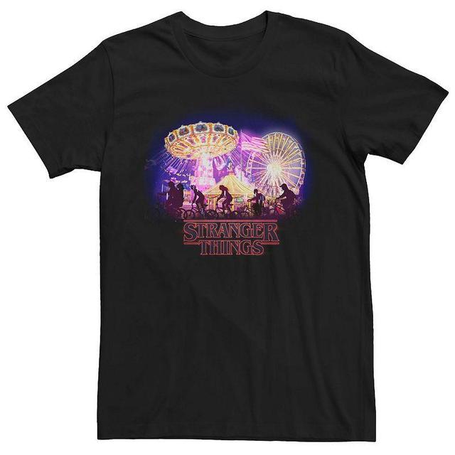 Mens Stranger Things Carnival Silhouettes Logo Tee Product Image