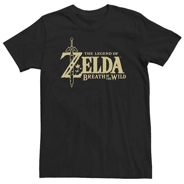 Big & Tall The Legend Of Zelda Breath Of The Wild Title Logo Tee, Mens Product Image