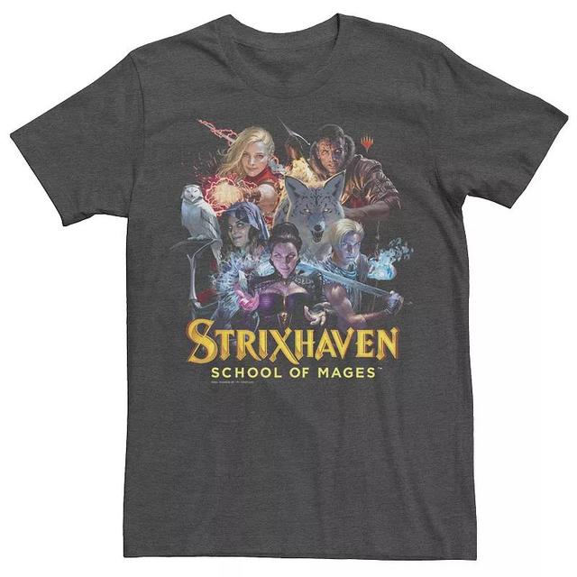 Mens Magic: The Gathering Strixhaven Planeswalkers Collage Dark Tee, Boys Product Image