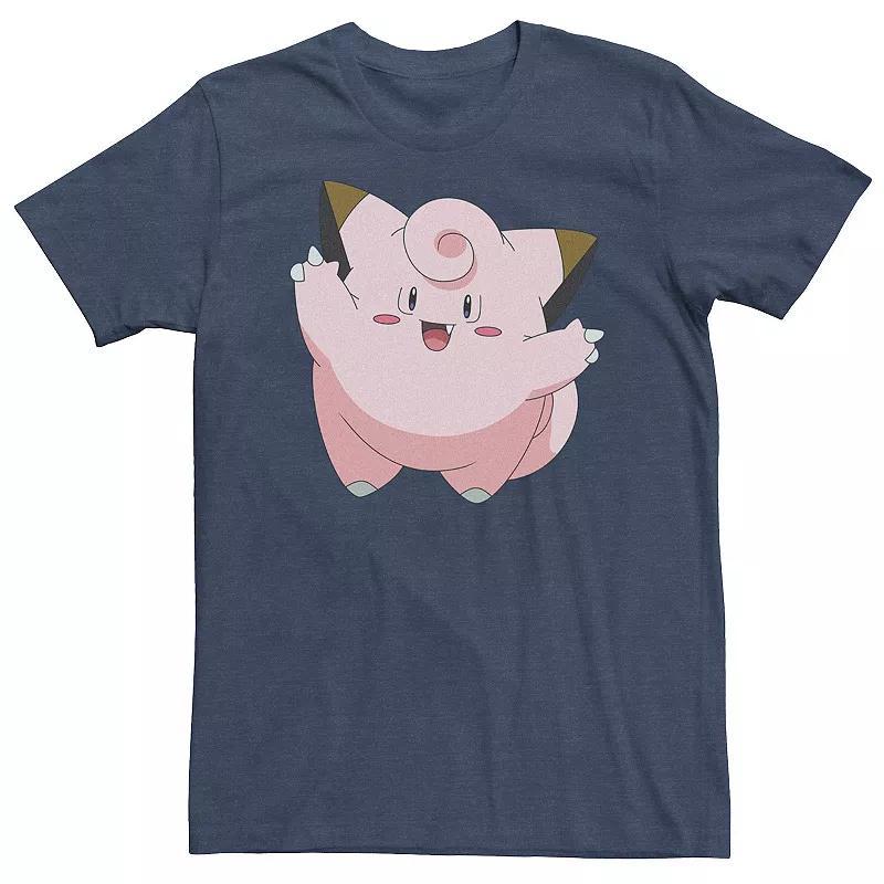 Mens Pokmon Happy Big Hug Clefairy Tee Blue Product Image