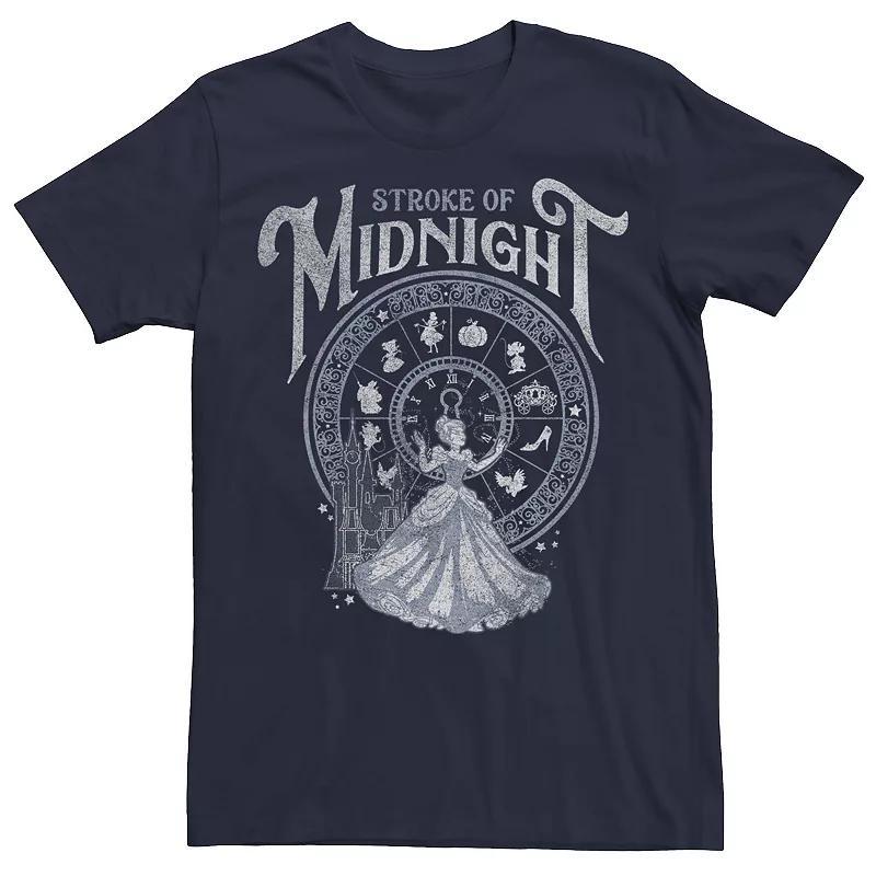 Disneys Cinderella The Stroke Of Midnight Mens Tee Blue Product Image