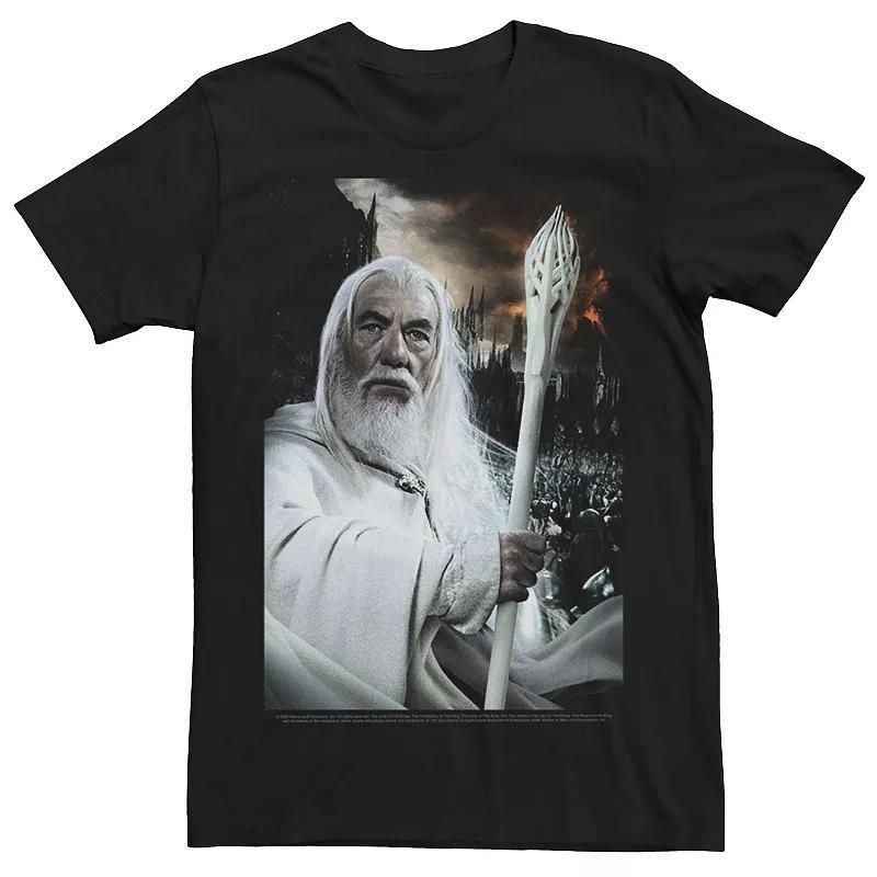 Mens The Lord Of The Rings Gandalf Portrait Tee Black Product Image