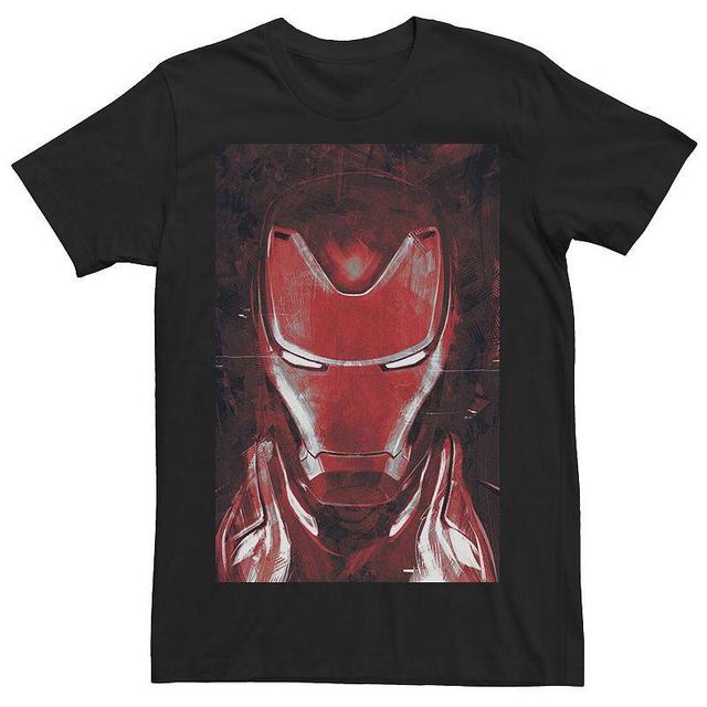 Mens Marvel Avengers Endgame Red Iron Man Portrait Graphic Tee Med Grey Product Image