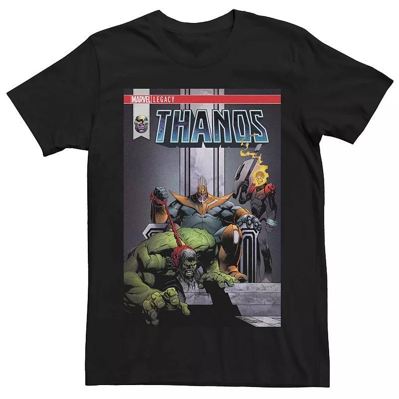 Mens Marvel Thanos Legacy Book Cover Tee Product Image