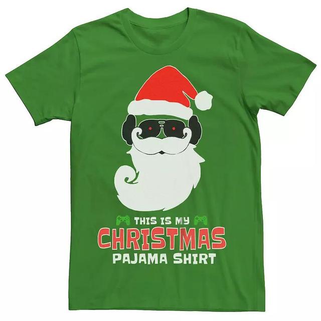 Mens Christmas My Pajama Shirt Santa Graphic Tee Product Image