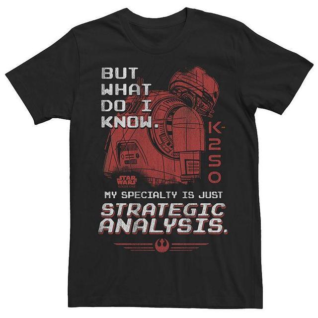 Mens Rogue One: A Star Wars Story K-2SO But What Do I Know Tee Product Image