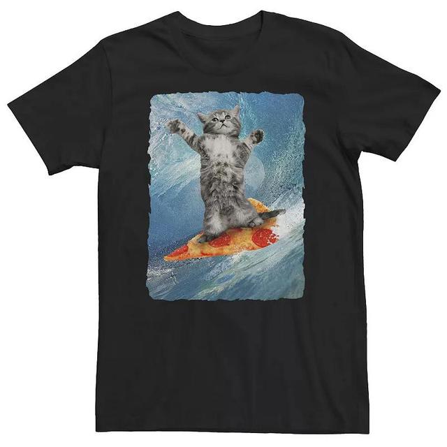 Big & Tall Surfing Kitten Poster Tee, Mens Product Image