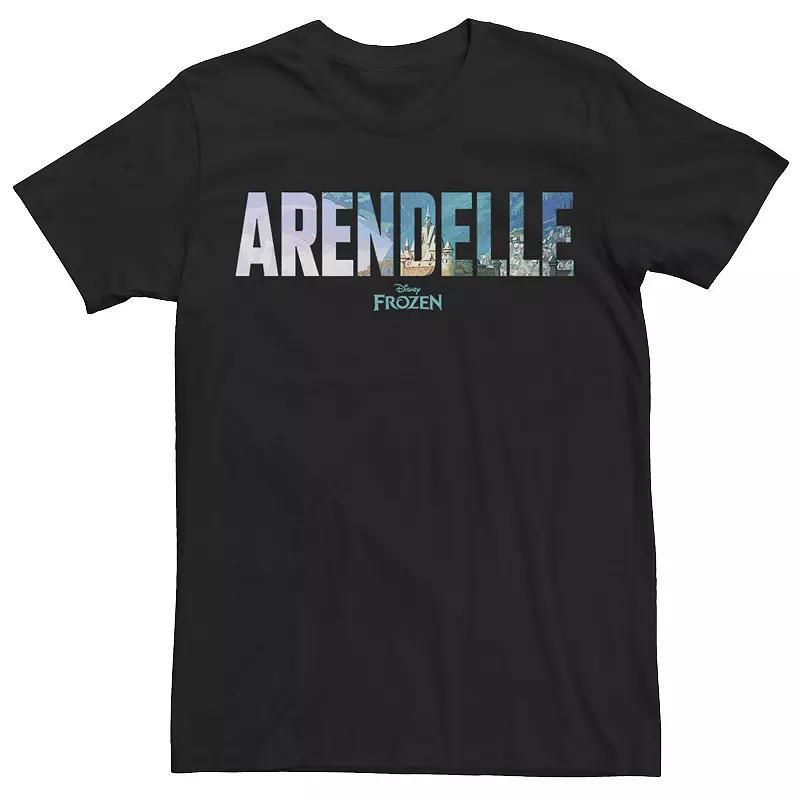 Disneys Frozen Mens Arendella Text Fill Graphic Tee Black Product Image