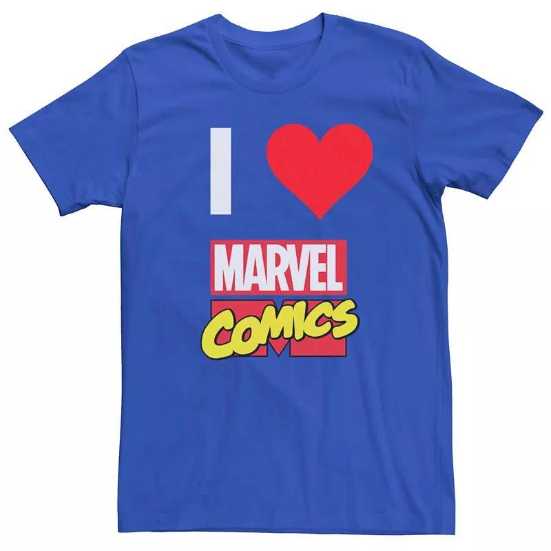 Mens Marvel I Love Marvel Comics Simple Tee Product Image