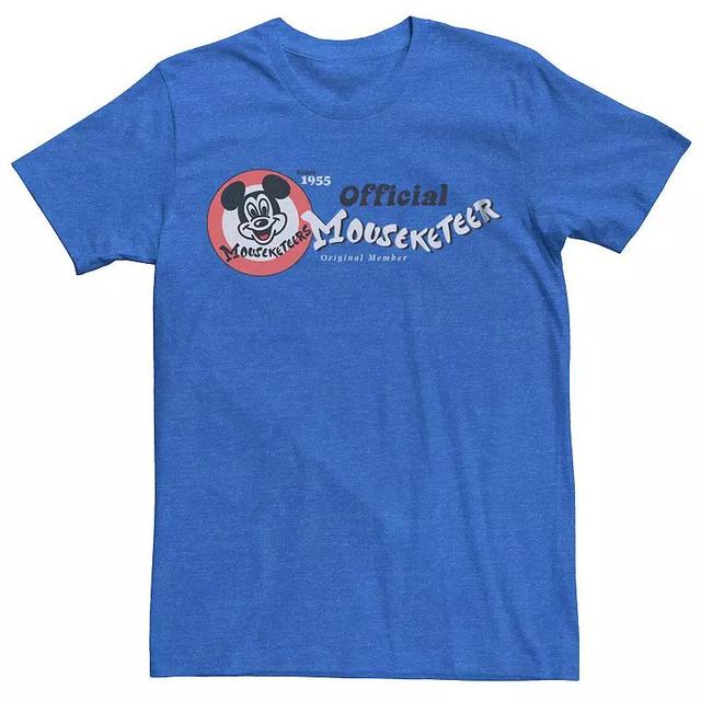 Disneys Mickey Mouse Mens Official Mouseketeer Tee Royal Grey Product Image