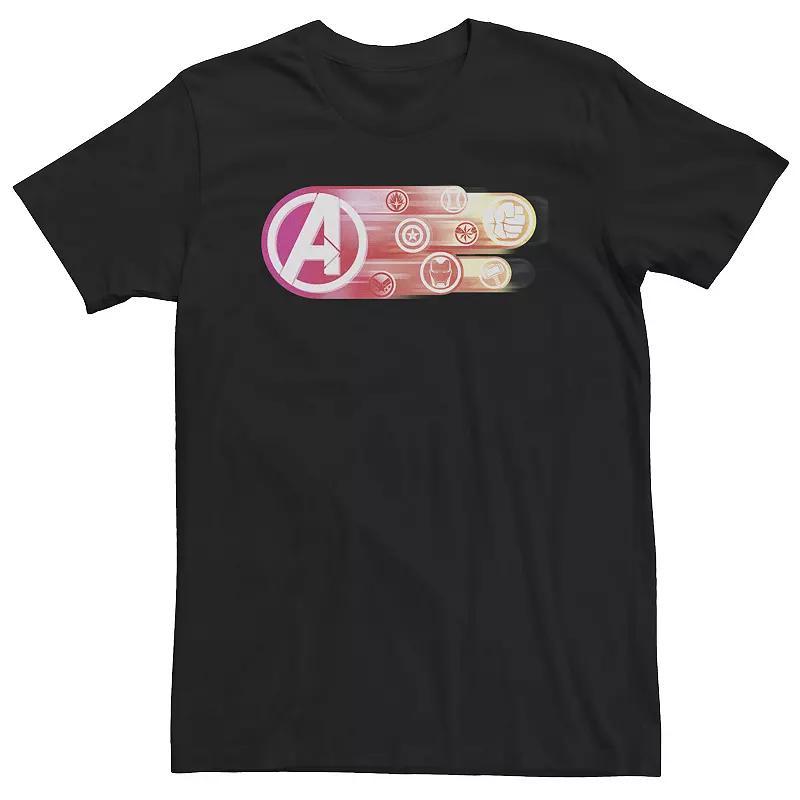 Mens Marvel Pop Logo Tee Black Product Image