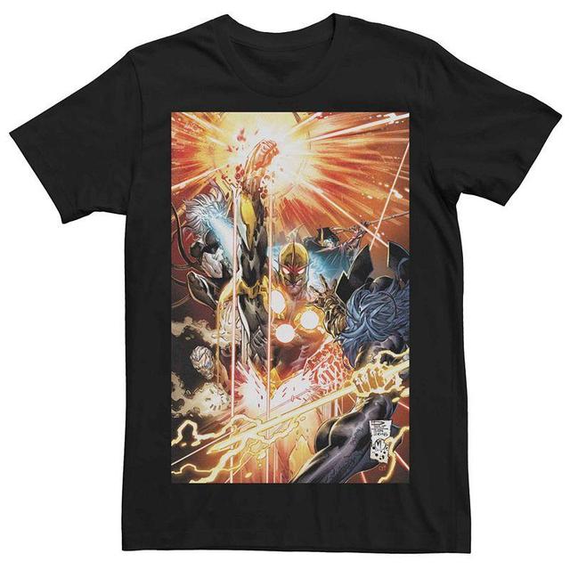 Juniors Marvels Nova Power Comic Cover Tee, Mens Product Image